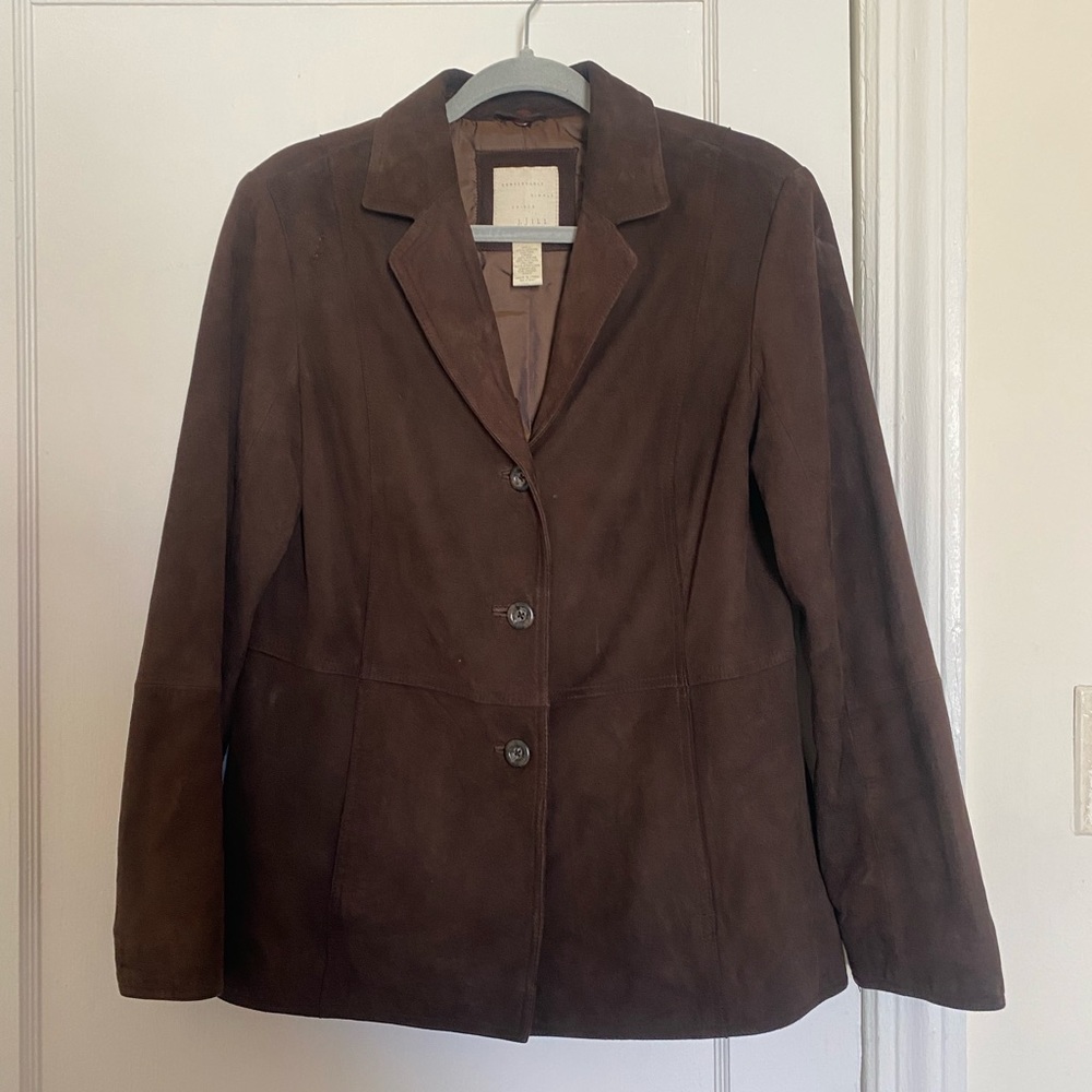 J. Jill brown suede jacket
